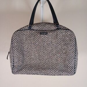 Kate Spade New York Vintage Herringbone Tweed Dome Satchel Top Handle Medium Bag